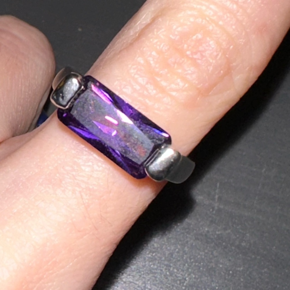 Purple gem ring